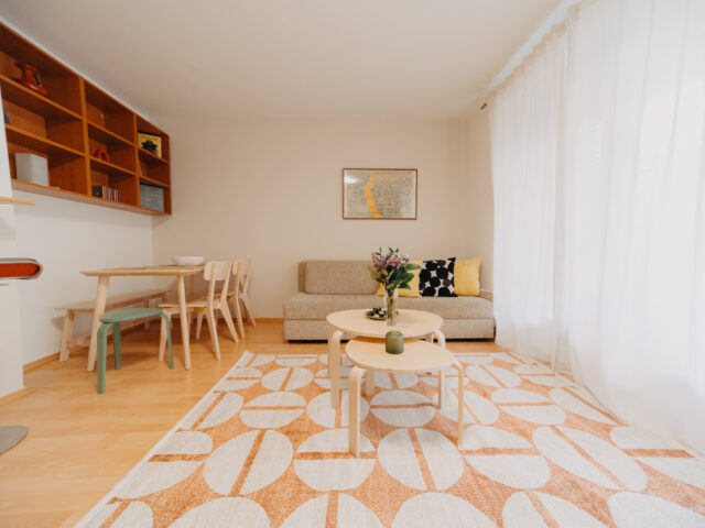 OrangeHomes One bedroom art apartment